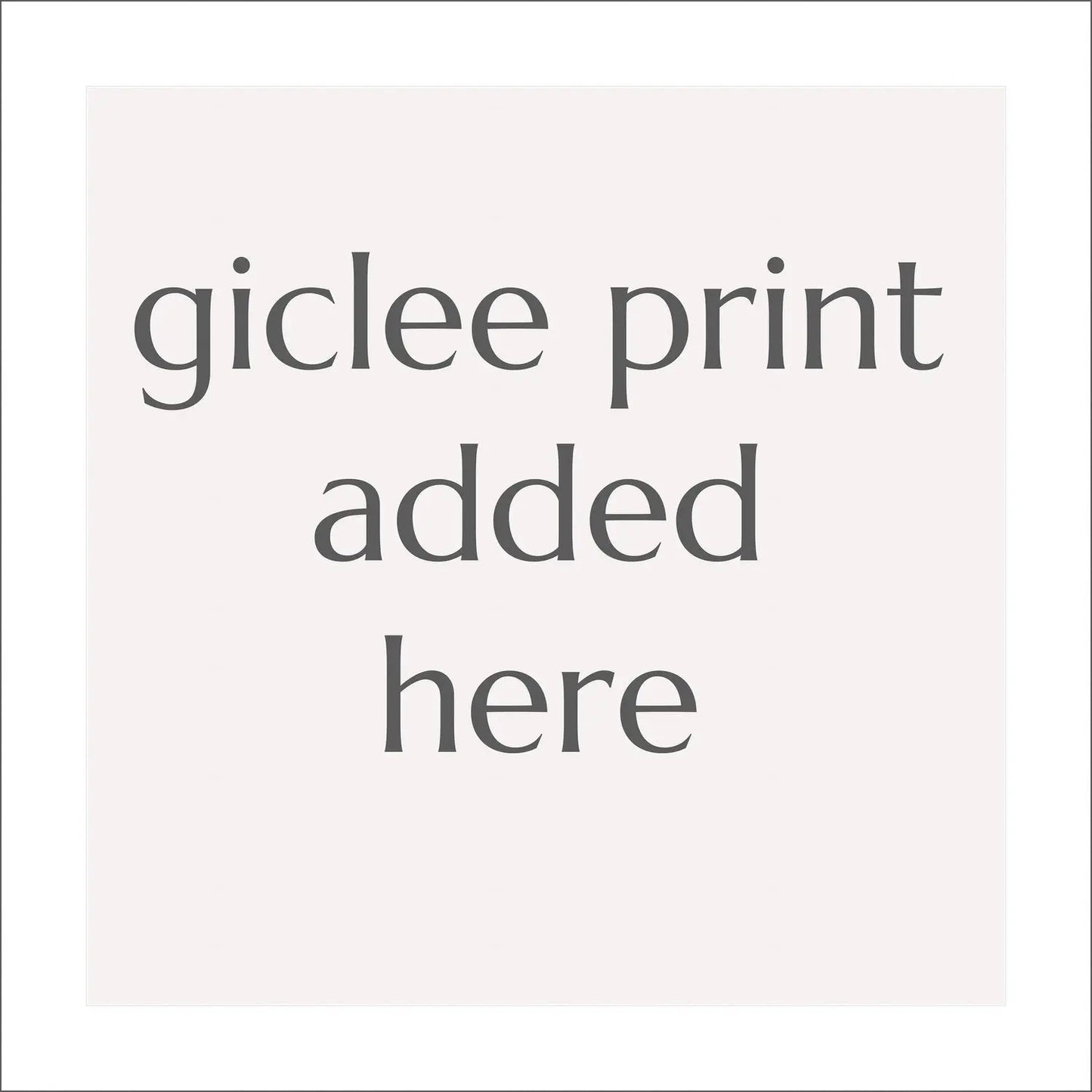 Photo Mat and Backing for 12" Giclee Prints Jamie Buzill