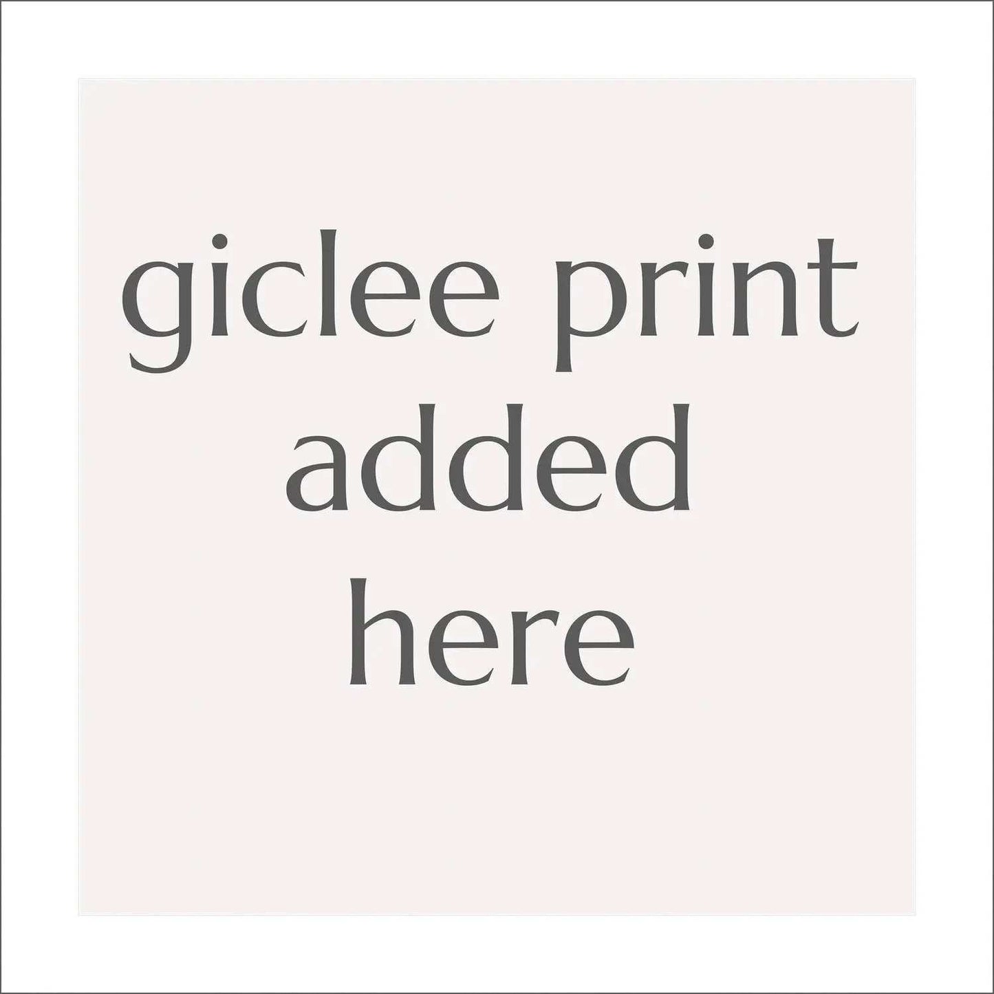 White acid-free photo mat for 8" giclee prints with 1-inch border and 12-1/4” outer dimension