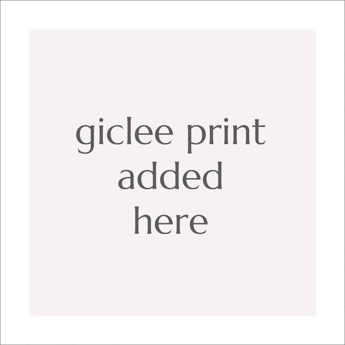 Acid free white matt photo mat with 1.5 inch border for 16 inch giclee prints