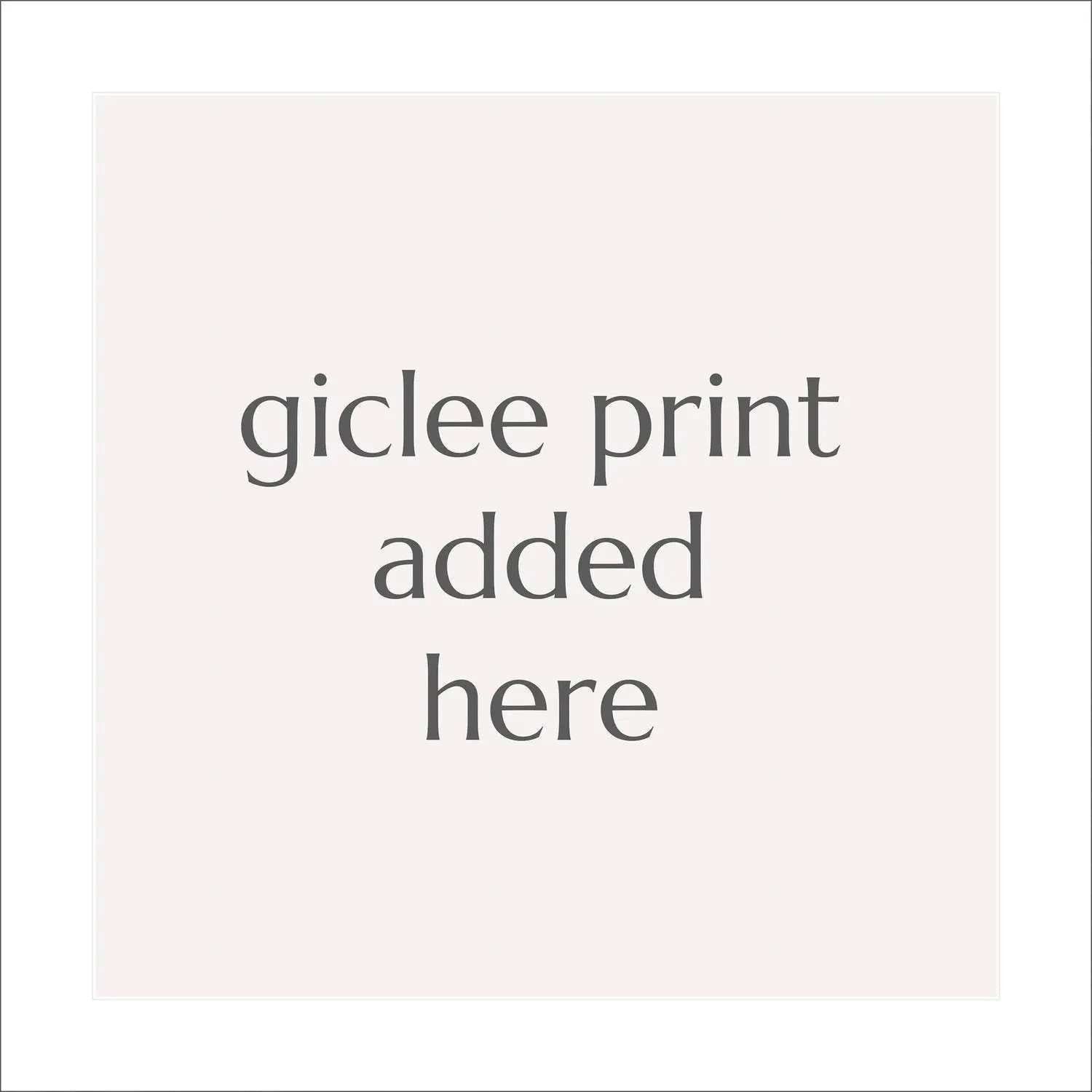 Acid free white matt photo mat with 1.5 inch border for 16 inch giclee prints