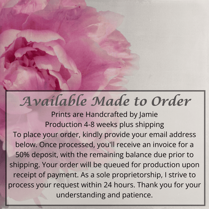 Fine art pink peony original emulsion print - jamie buzil