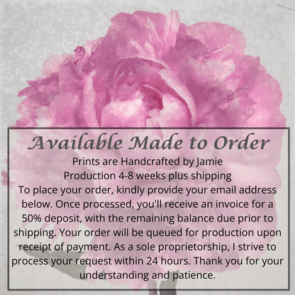 Fine art pink peony original emulsion print - jamie buzil photography